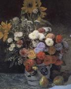 Pierre Renoir, Mixed Flowers in an Earthenware Pot